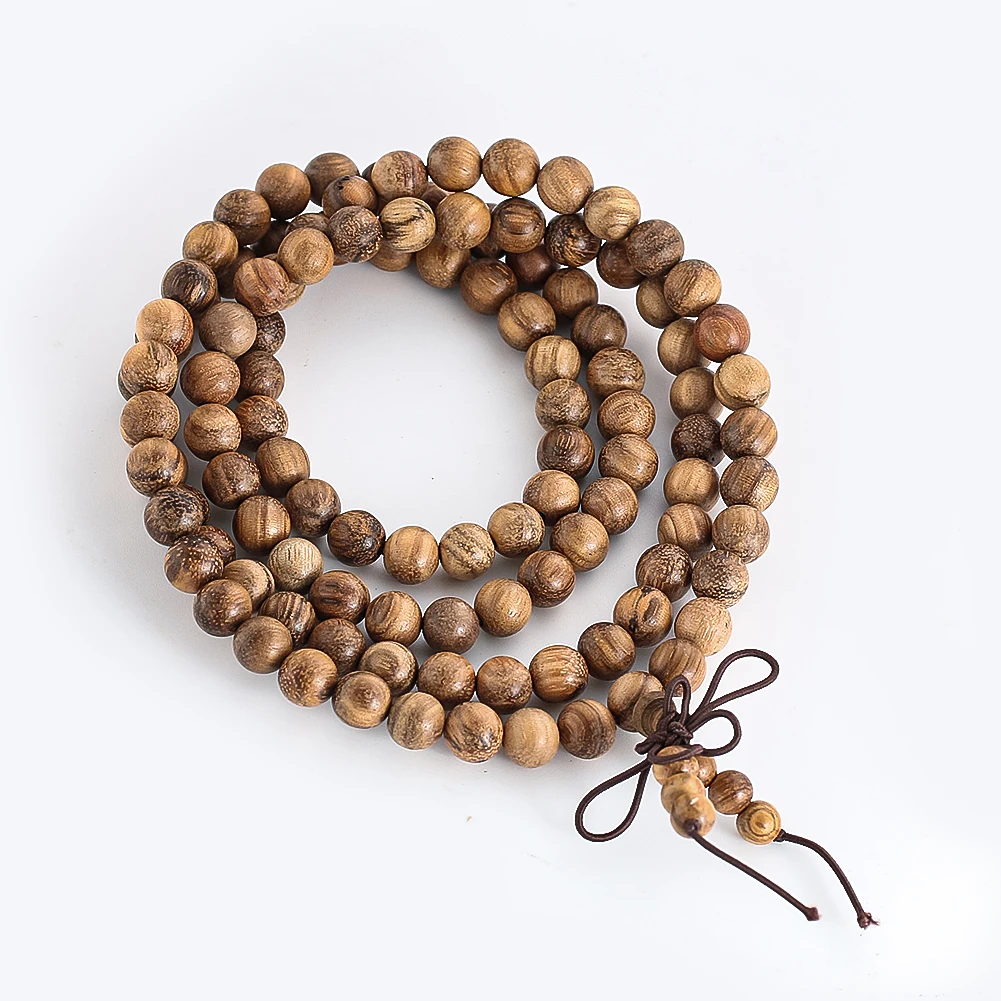 Jewelry Making Vietnam - 天然ベトナムの木製ビーズ,サラウンドルーズスペーサー,ジュエリー作りのための祈りのビーズ,ネックレスとブレスレットのアクセサリー,1ストランド