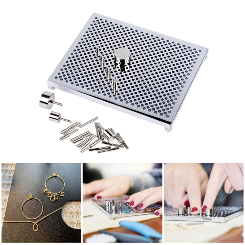 Wire Jewelry Making Jig - DIY ワイヤーラッピングセット ジュエリー作成用 アルミワイヤージグ ワイヤーループツールキット DIY