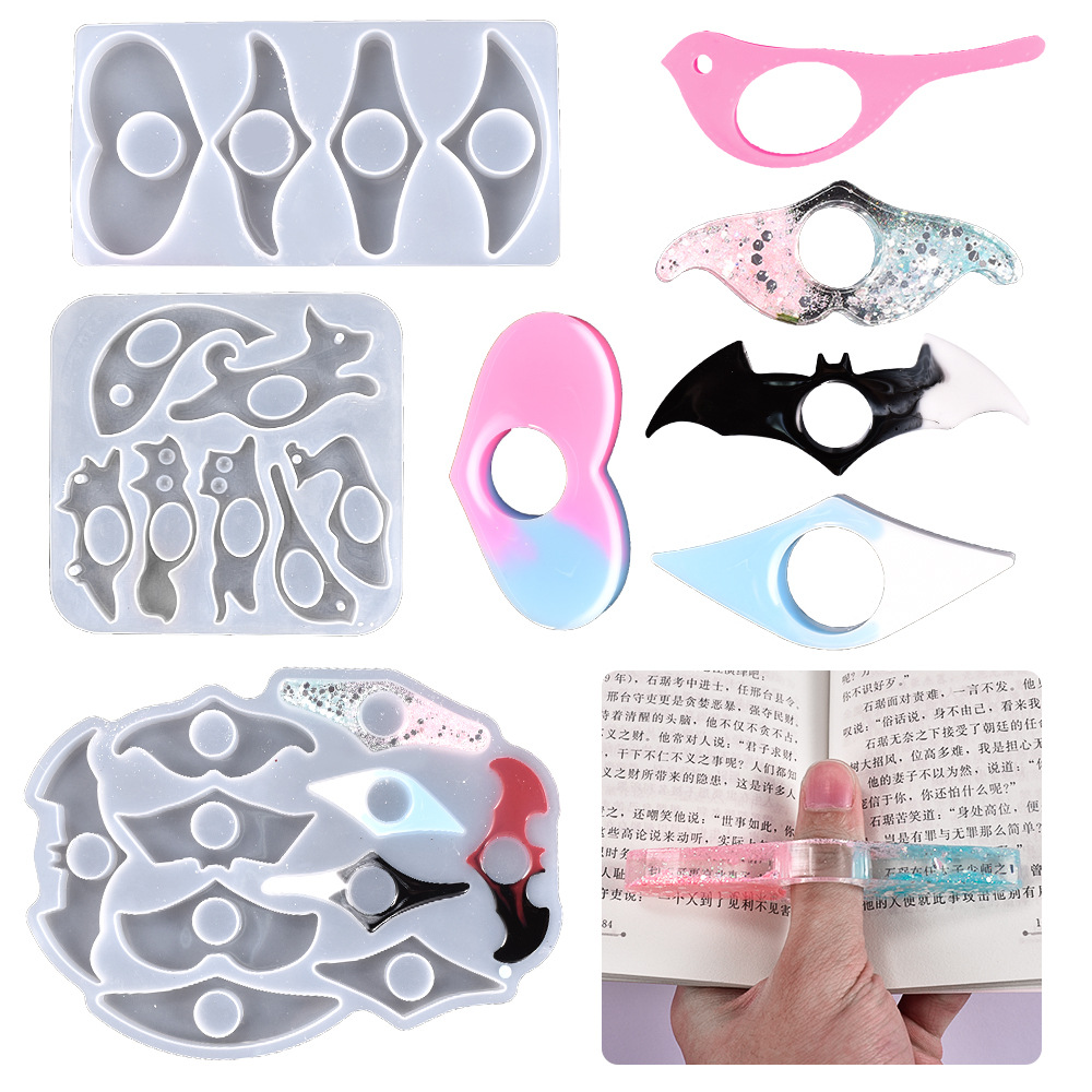 Jewelry Making Books - DIYクリスタルミラーシリコンモールドマルチスタイルブックリングリーディングツールリングモールドジュエリーメイキング用