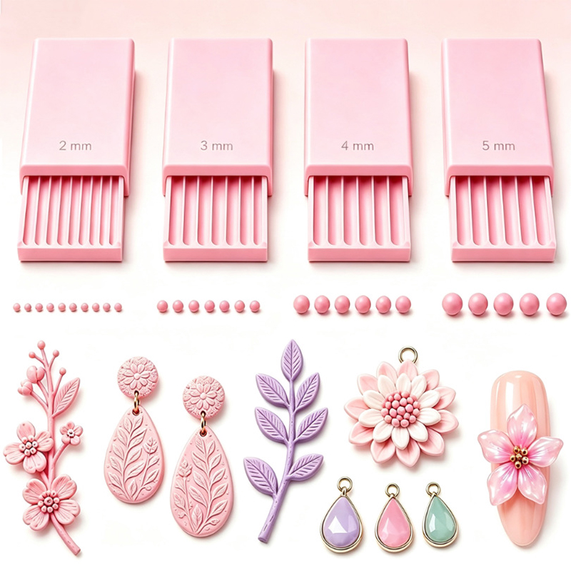 Jewelry Making Tools List - ビーズローラー粘土ボールメーカー 3D粘土ボールメーカー クレイジェルボールメーカーツール ソフトセラミックローラーツール イヤリングジュエリー製作用