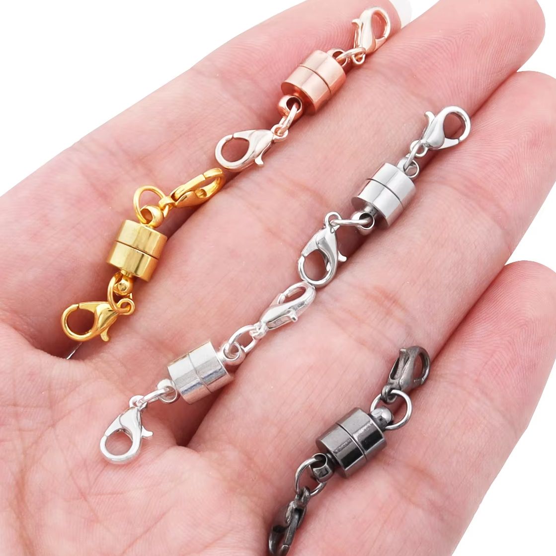 Jewelry Making Hardware - 5 セット/ロット磁気クラスプロブスタークラスプジュエリー作成 DIY ブレスレットネックレスマグネットクラスプコネクタバックルファスナー