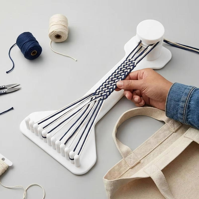 Jewelry Making Tools List - 調整可能なミニ3DプリントDIYロープ編みラック手芸織りツール、ブレスレットジュエリー製作クラフト用品