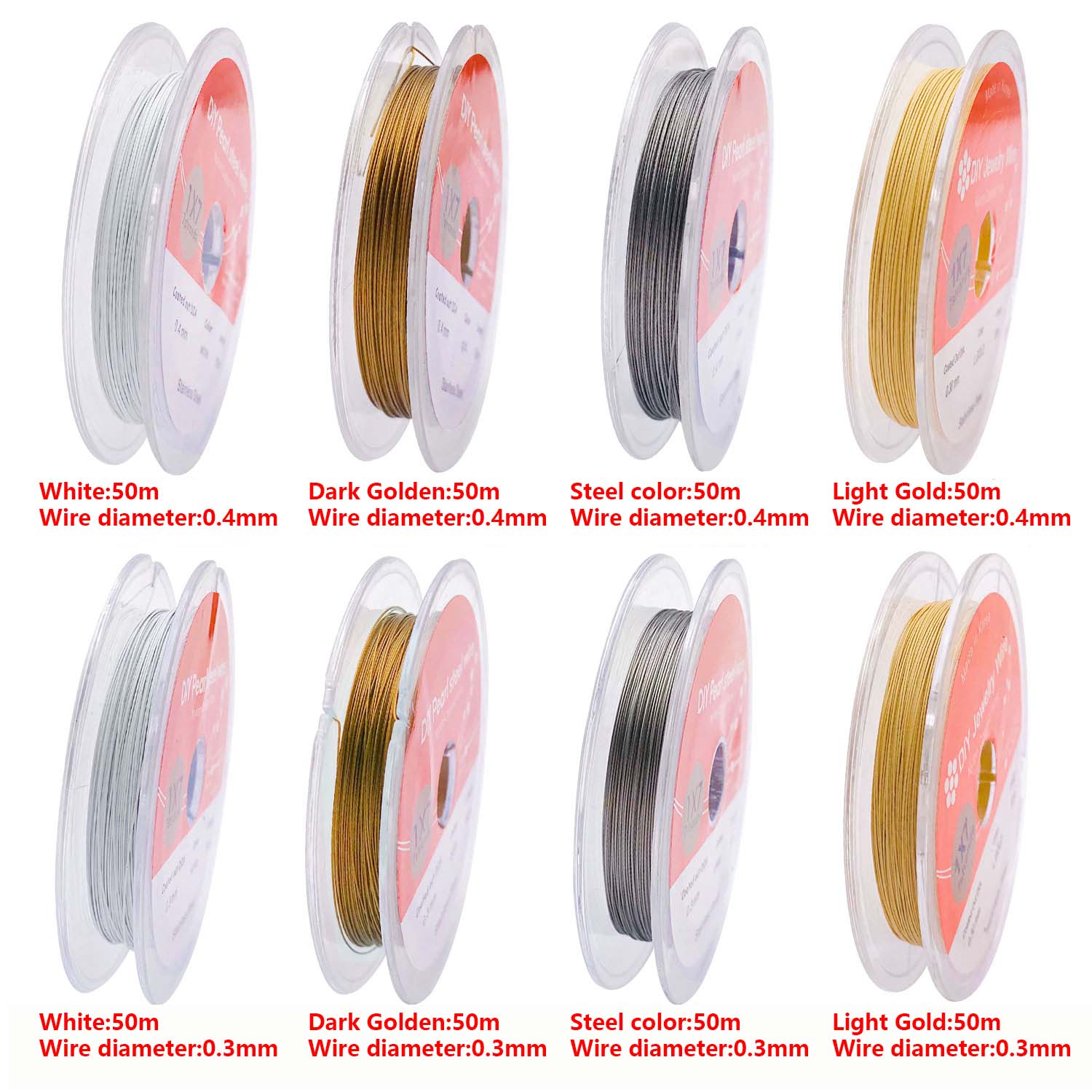 50m ステンレス鋼銅線、色落ちしないビーズワイヤー、DIY - Jewelry Making With Copper Wire のレビューと価格