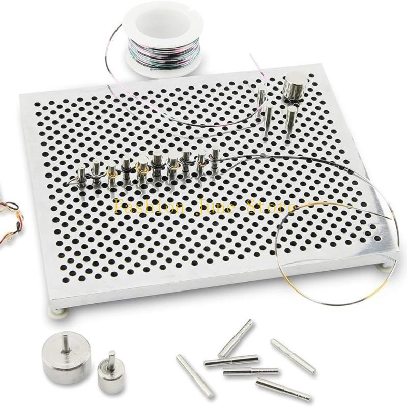 DIY ワイヤーラッピングセット ジュエリー作成用 アルミワ - Wire Jewelry Making Jig のレビューと価格