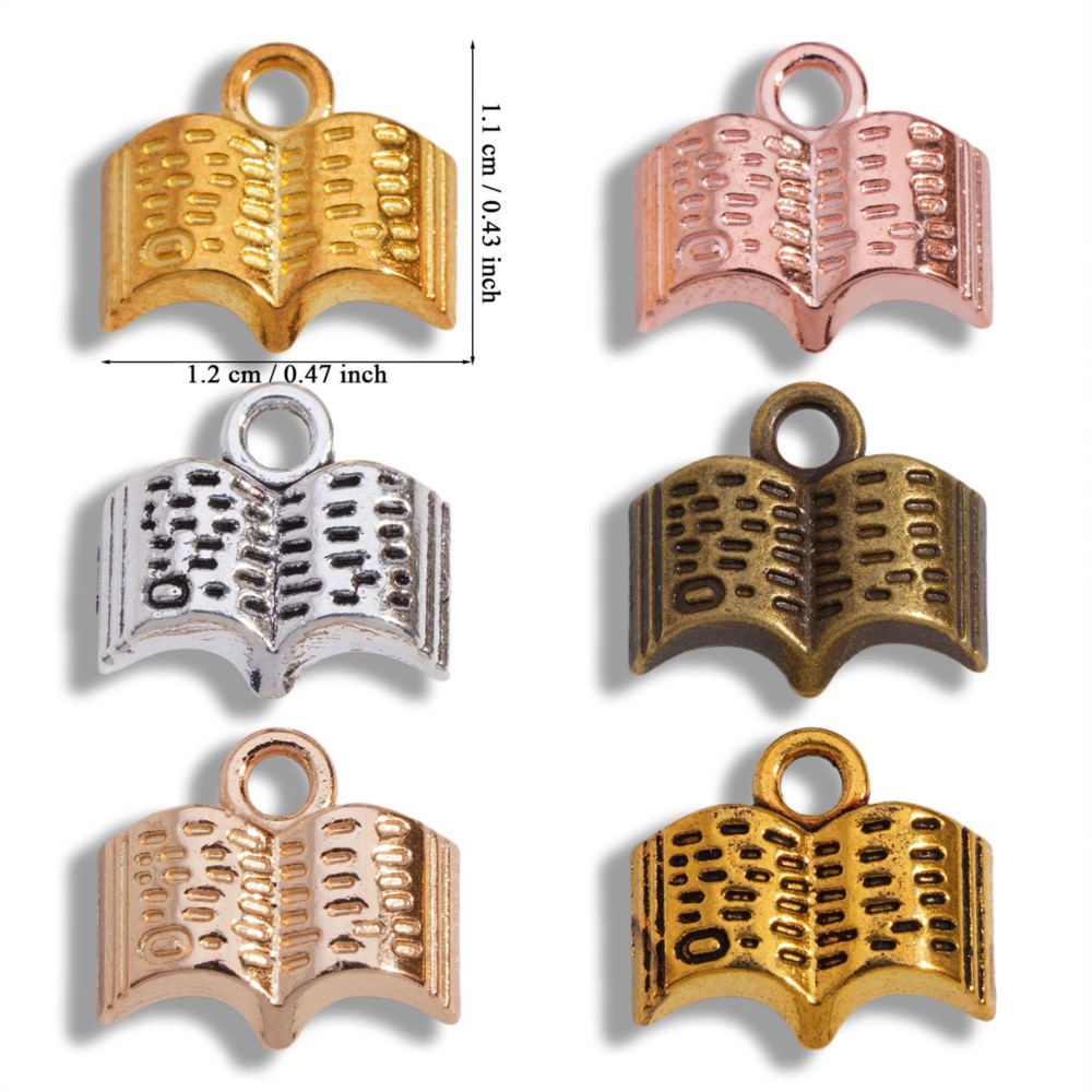 10/20/100 個チャームオープンブック 12 × 11 - Jewelry Making Books のレビューと価格