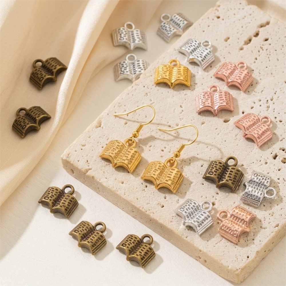 10/20/100 個チャームオープンブック 12 × 11 - Jewelry Making Books のレビューと価格