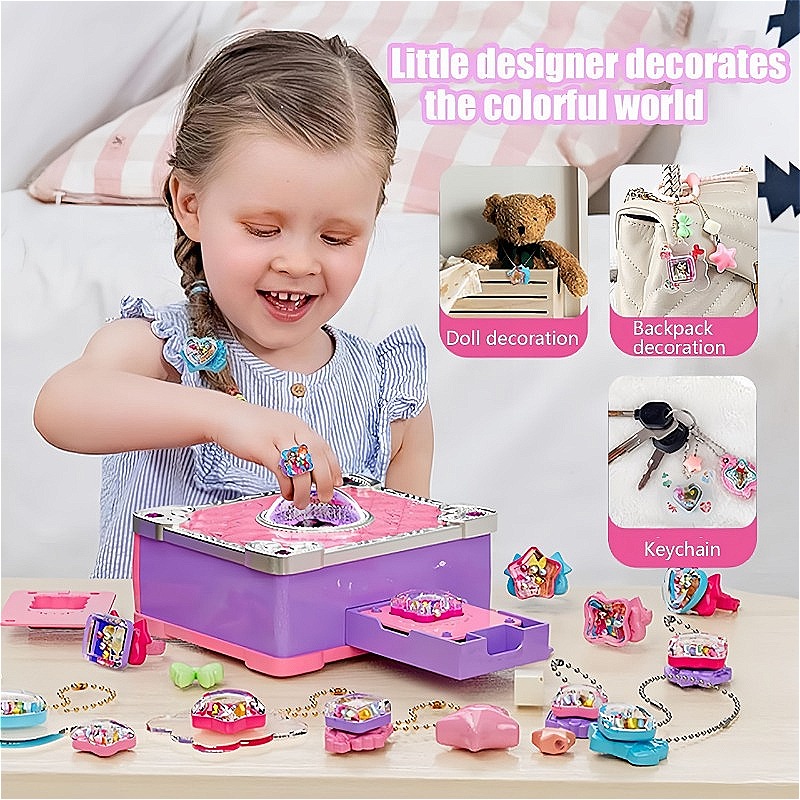 3Dステッカーメーカーキット DIYジュエリー製作マシン ア - Jewelry Making Kit For Kids のレビューと価格