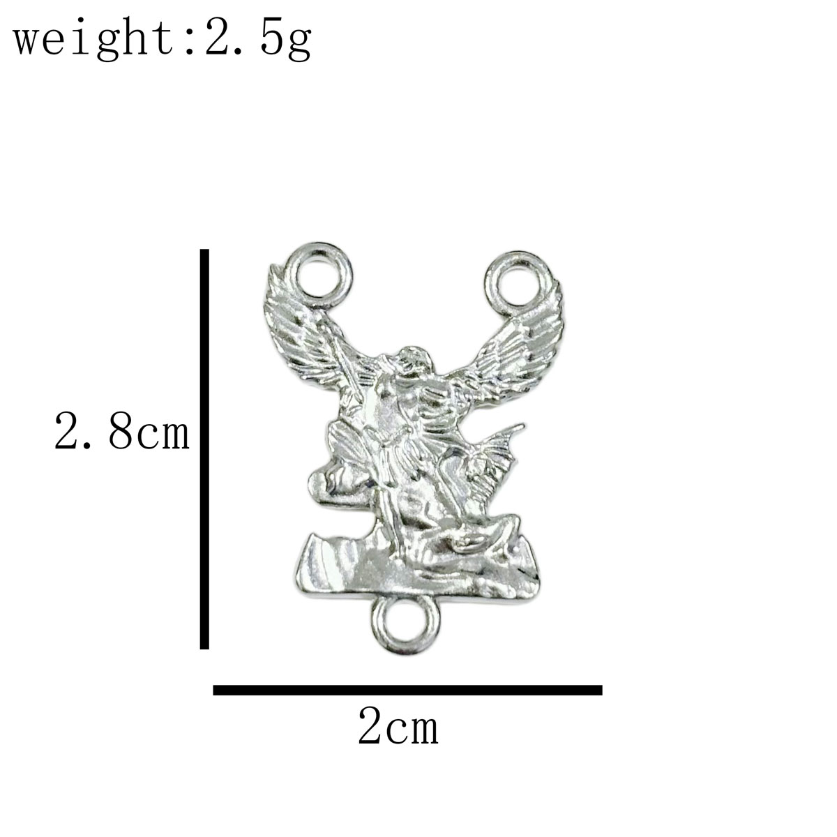 20個入り聖ミカエルチャーム、シルバートーンのエンジェルペン - Jewelry Making Michaels のレビューと価格