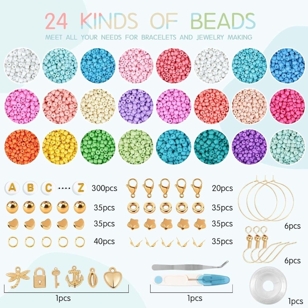 28+2グリッド ジュエリー製作 DIY ブレスレット＆スマ - Jewelry Making Kit For Kids のレビューと価格