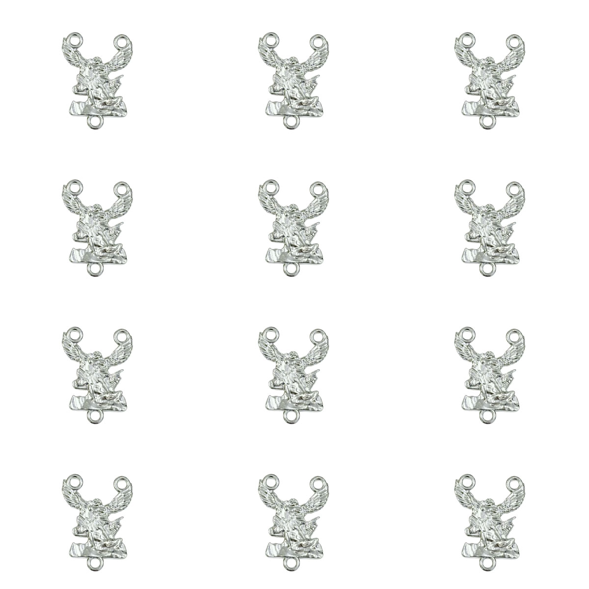 聖ミカエル大天使チャーム20個、シルバートーンのペンダント、 - Jewelry Making Michaels のレビューと価格