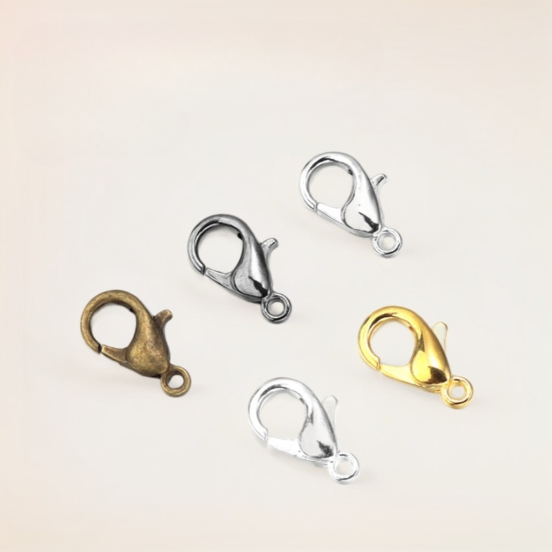 100個入り 9mm 12mm 14mm 亜鉛合金ロブスター - Jewelry Making Hardware のレビューと価格