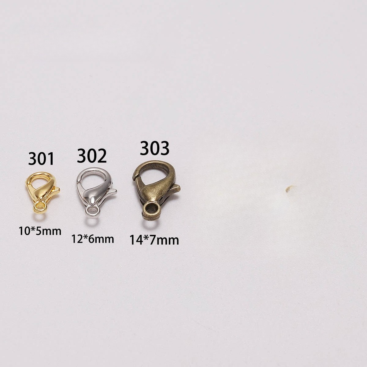 100個入り 9mm 12mm 14mm 亜鉛合金ロブスター - Jewelry Making Hardware のレビューと価格