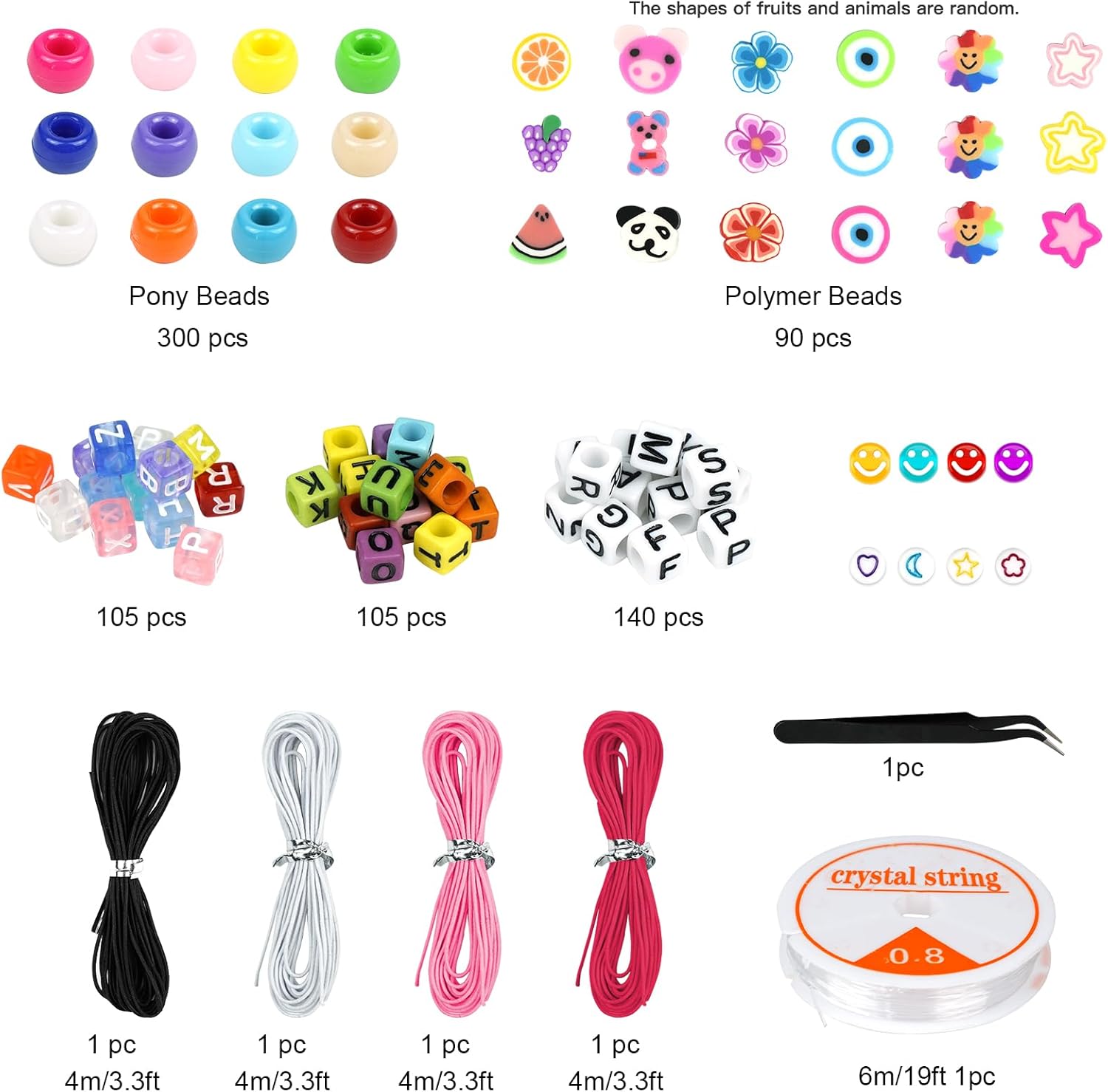 Dowsabelブレスレット作成キット、ポニーポリマークレイ - Jewelry Making Tutorial のレビューと価格