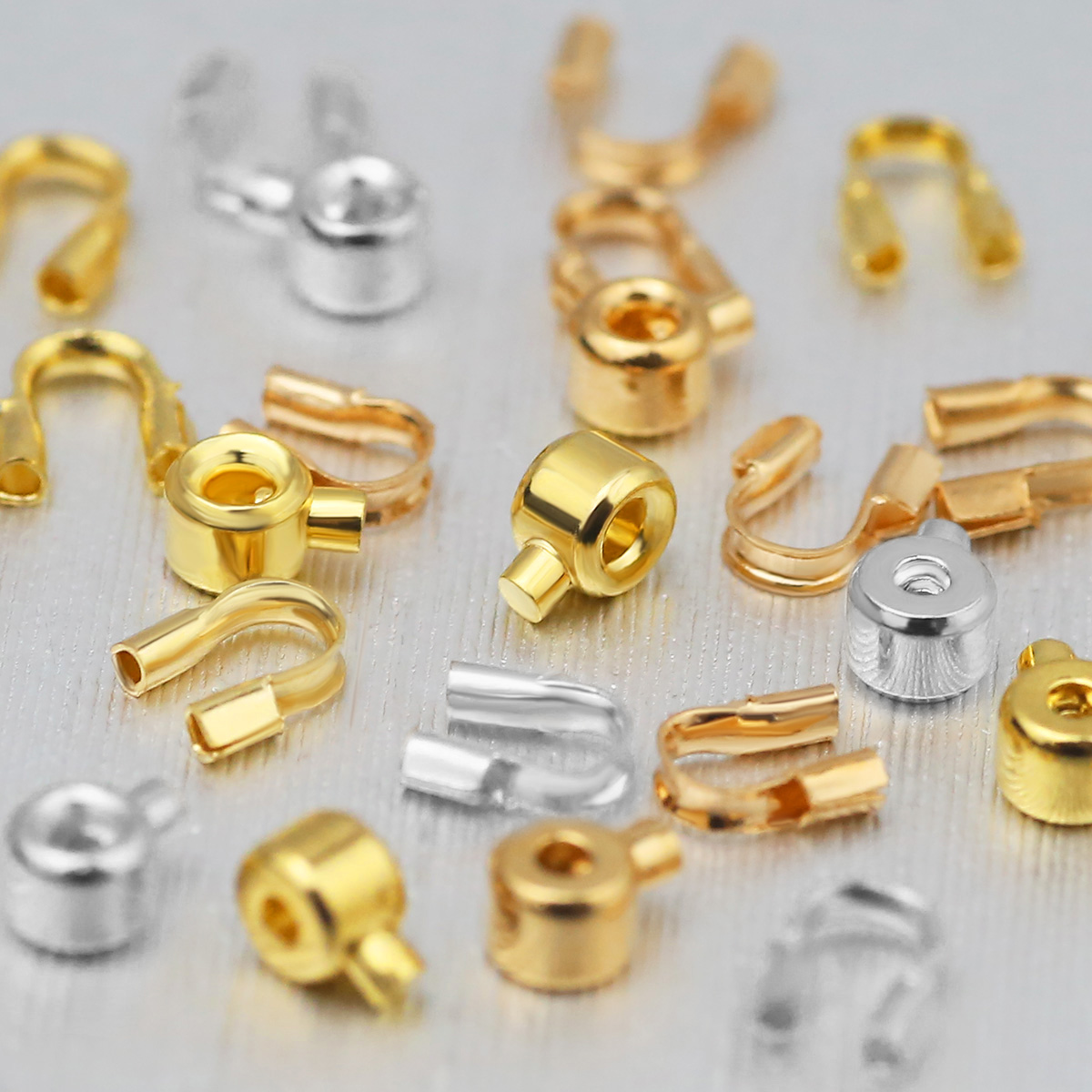 20 個の位置決めビーズ銅鋼ゴールドカラーワイヤープロテクタ - Jewelry Making With Copper Wire のレビューと価格
