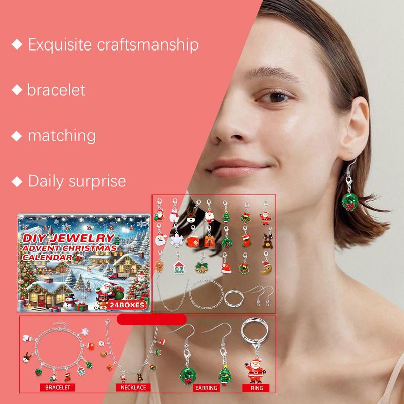 女の子のためのジュエリーカレンダー,ブレスレット作成キット, - Jewelry Making Kit For Kids のレビューと価格
