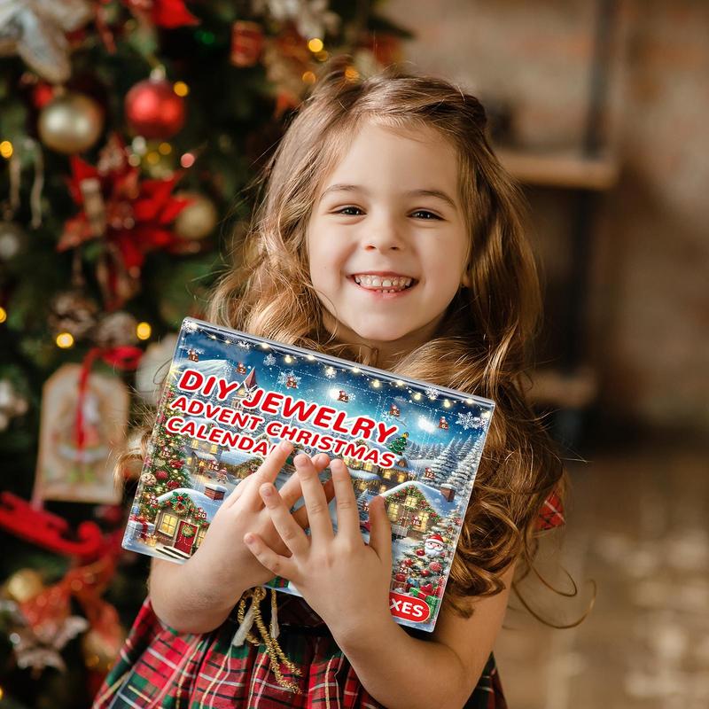 女の子のためのジュエリーカレンダー,ブレスレット作成キット, - Jewelry Making Kit For Kids のレビューと価格