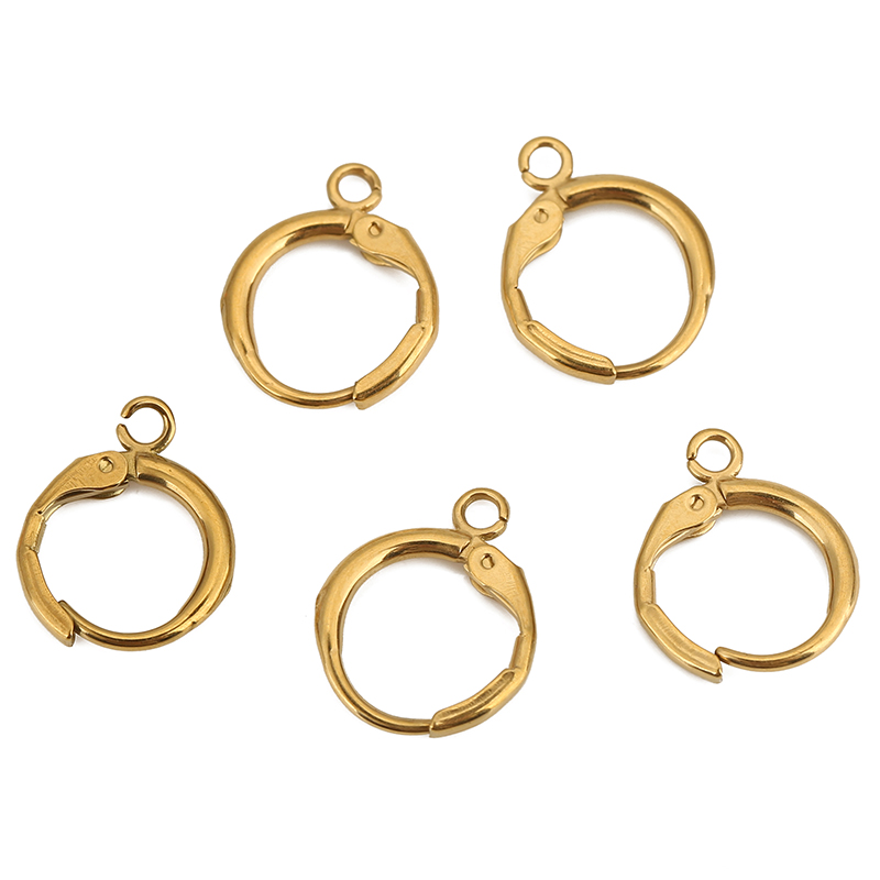 10 個 PVD ​​色褪せないステンレス鋼のイヤリングフッ - Jewelry Making Hardware のレビューと価格