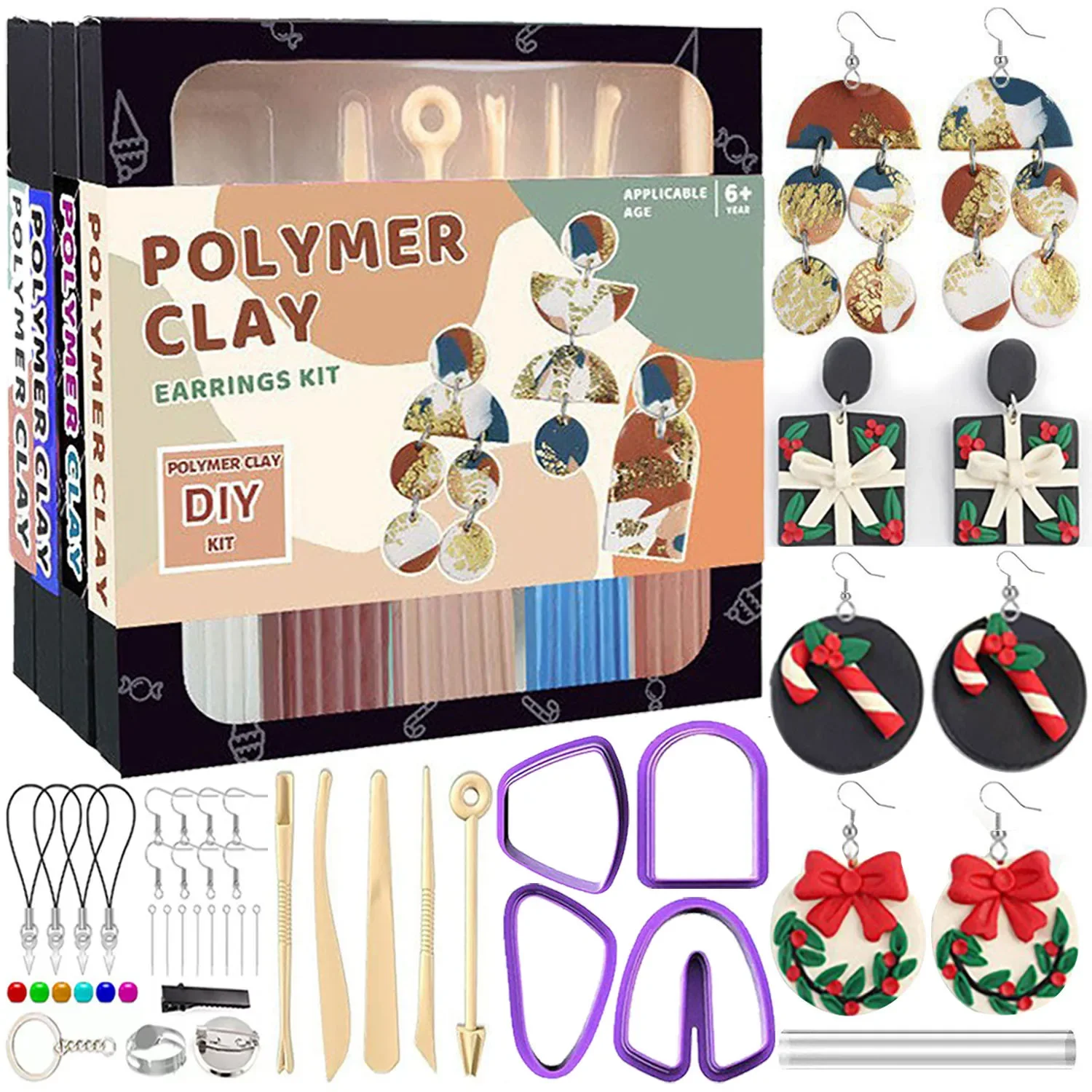 DIY ポリマークレイ ジュエリー イヤリング作成キット モ - Jewelry Making For Teens のレビューと価格
