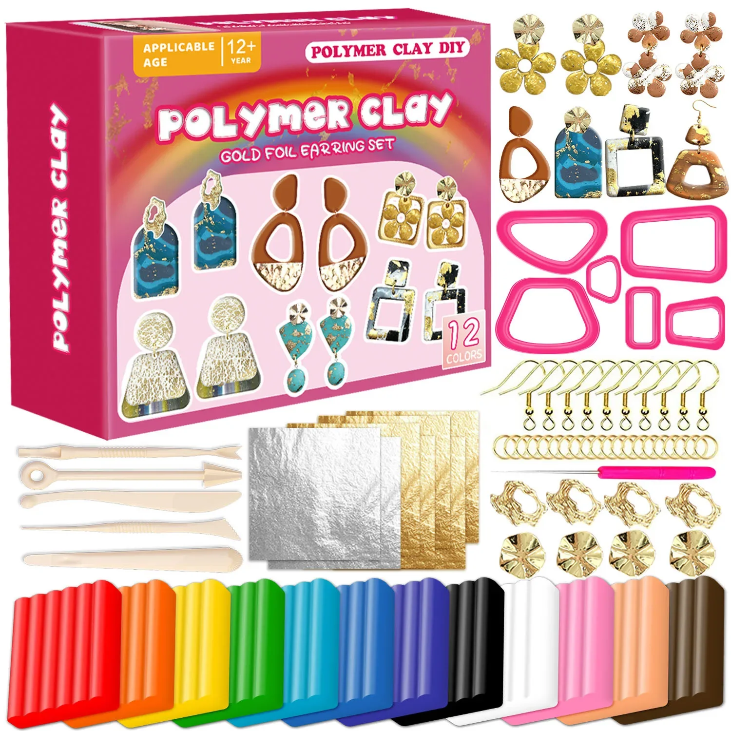 DIY ポリマークレイ ジュエリー イヤリング作成キット モ - Jewelry Making For Teens のレビューと価格