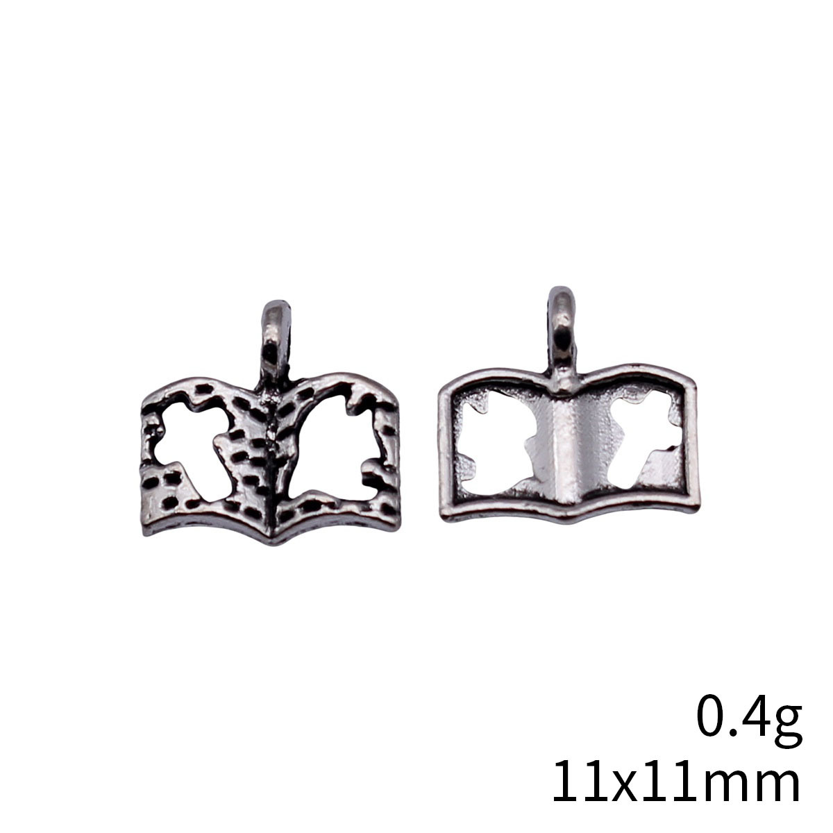80個 11x11mm(0.43x0.43インチ) アンティ - Jewelry Making Books のレビューと価格