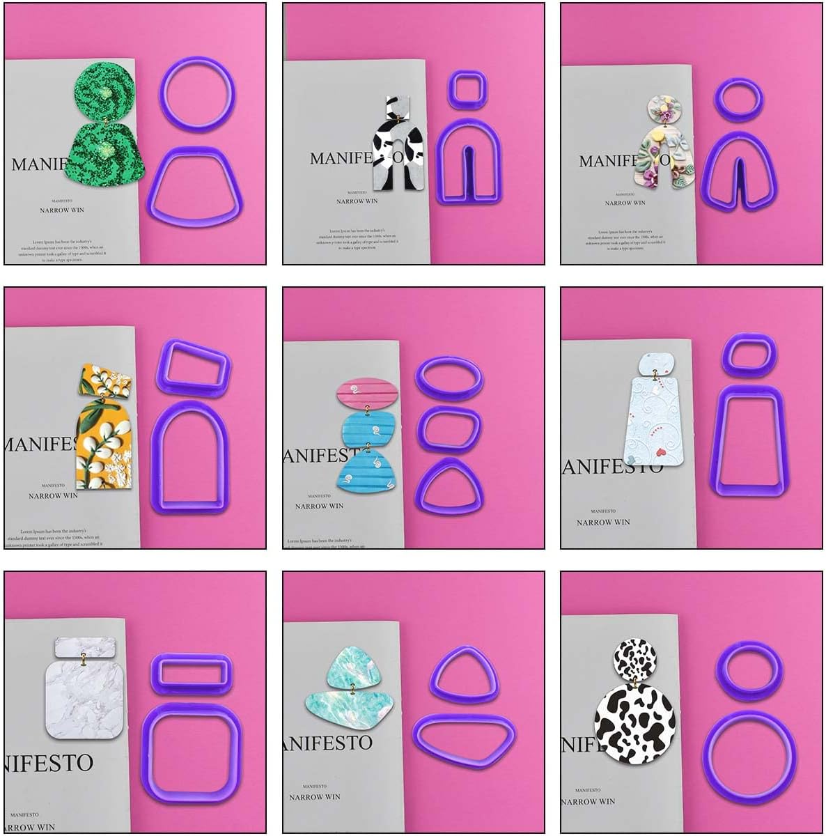 ポリマークレイイヤリング作成キット、18個のツール、24個の - Jewelry Making For Teens のレビューと価格