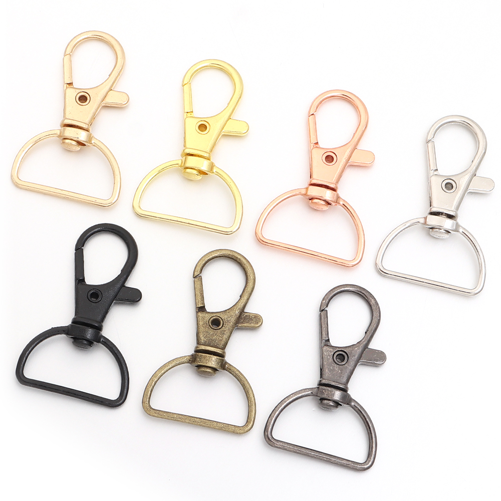10個/ロット メタルスイベルクラスプ Dリング付き ランヤ - Jewelry Making Hardware のレビューと価格
