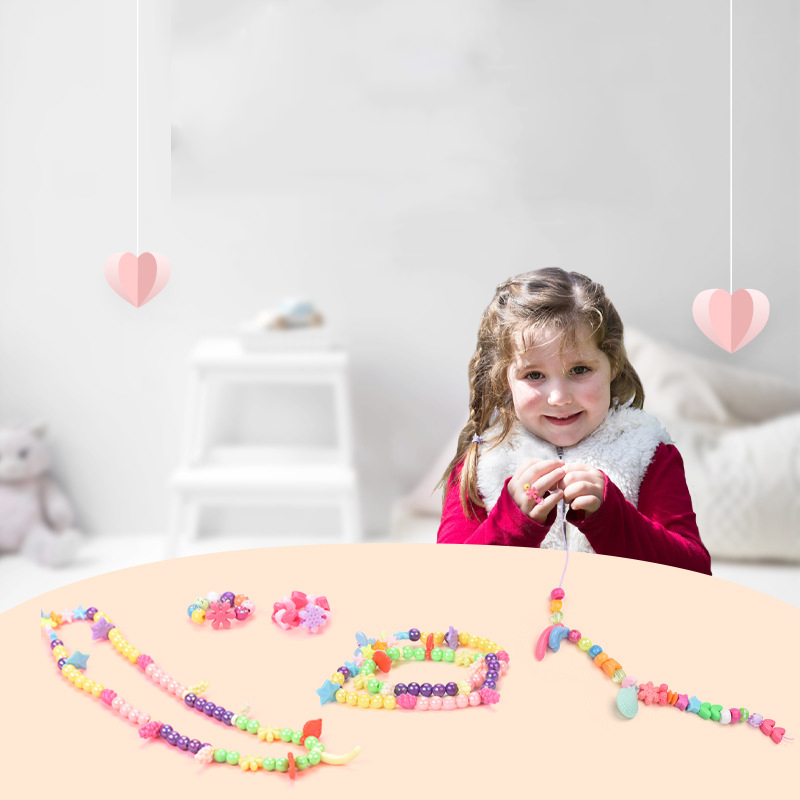 女の子 DIY ビーズセットジュエリー作成キット子供のための - Jewelry Making Kit For Kids のレビューと価格