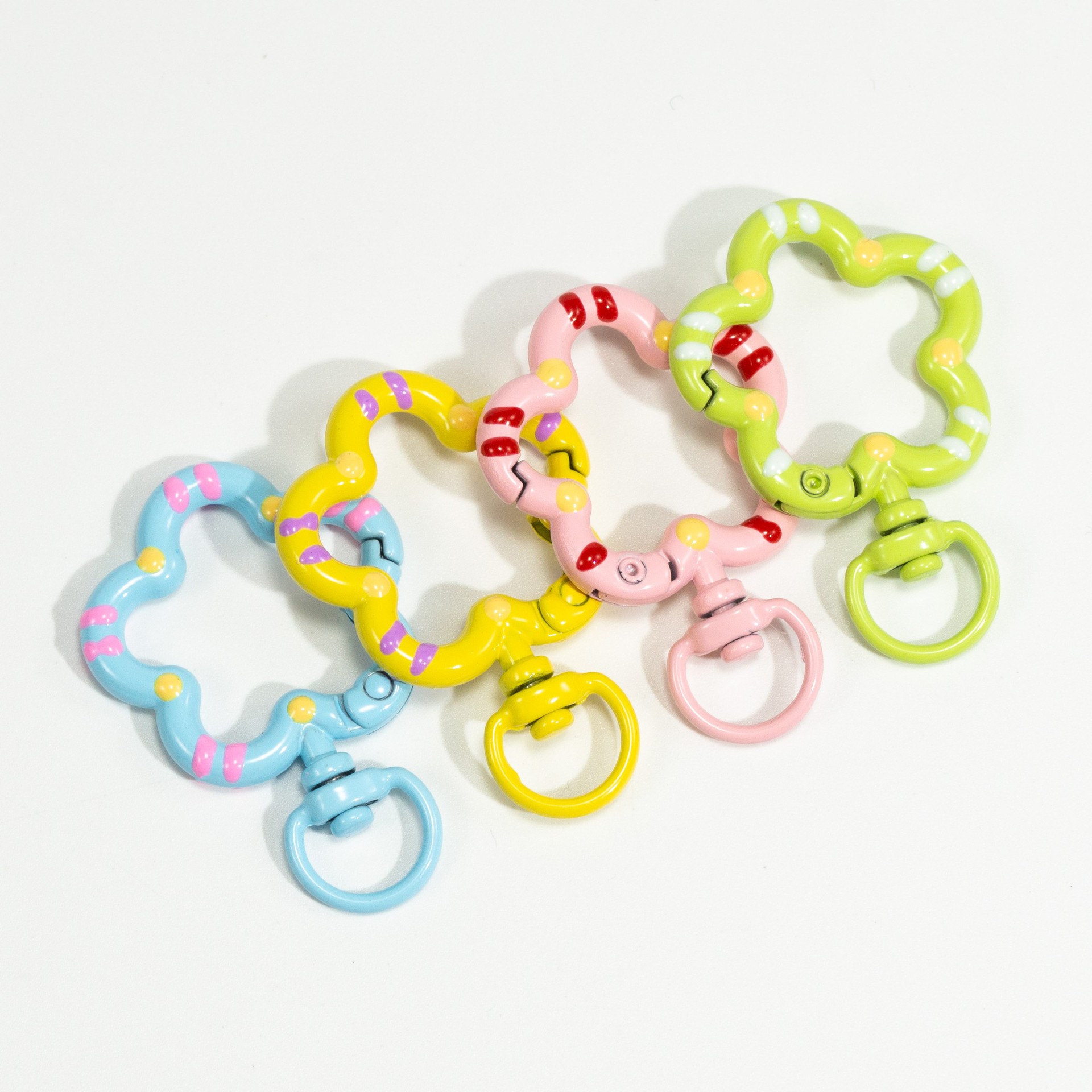 5 個フラワーメタルロブスター爪クラスプスイベルストラップト - Jewelry Making Hardware のレビューと価格