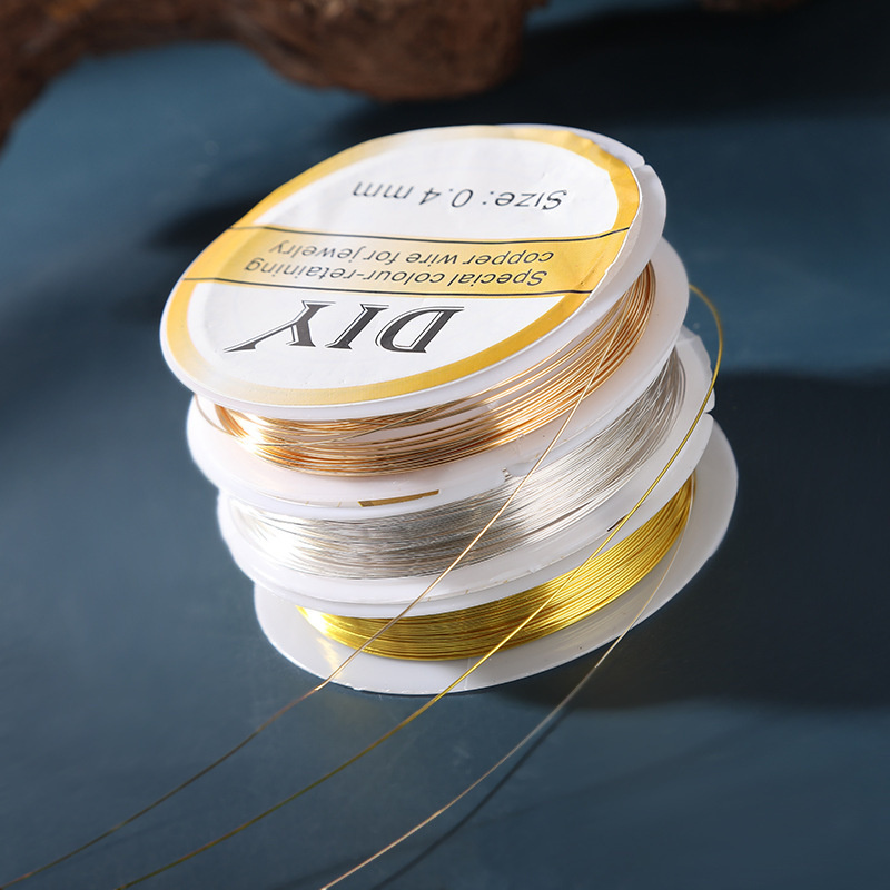 1ロール シルバー銅線 0.3/0.4/0.5/0.6/0. - Jewelry Making With Copper Wire のレビューと価格