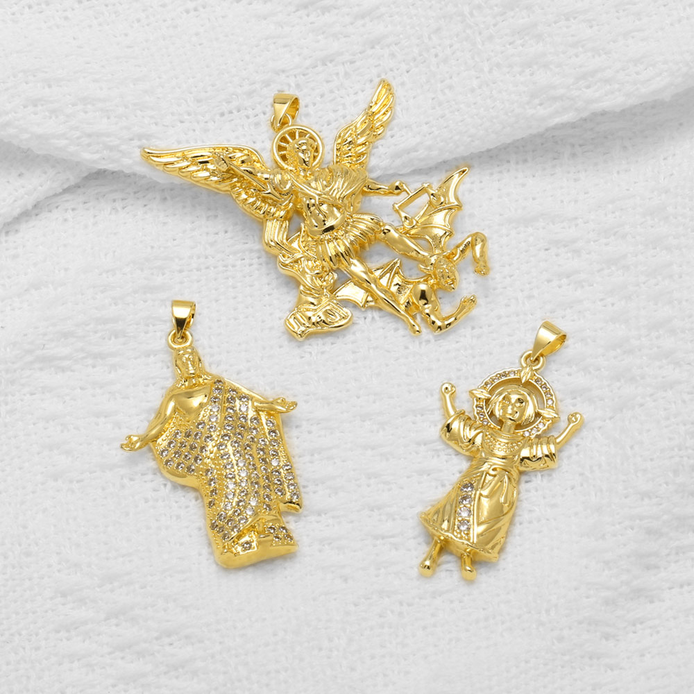 OCESRIO セントマイケルチャーム ネックレス用 ゴール - Jewelry Making Michaels のレビューと価格