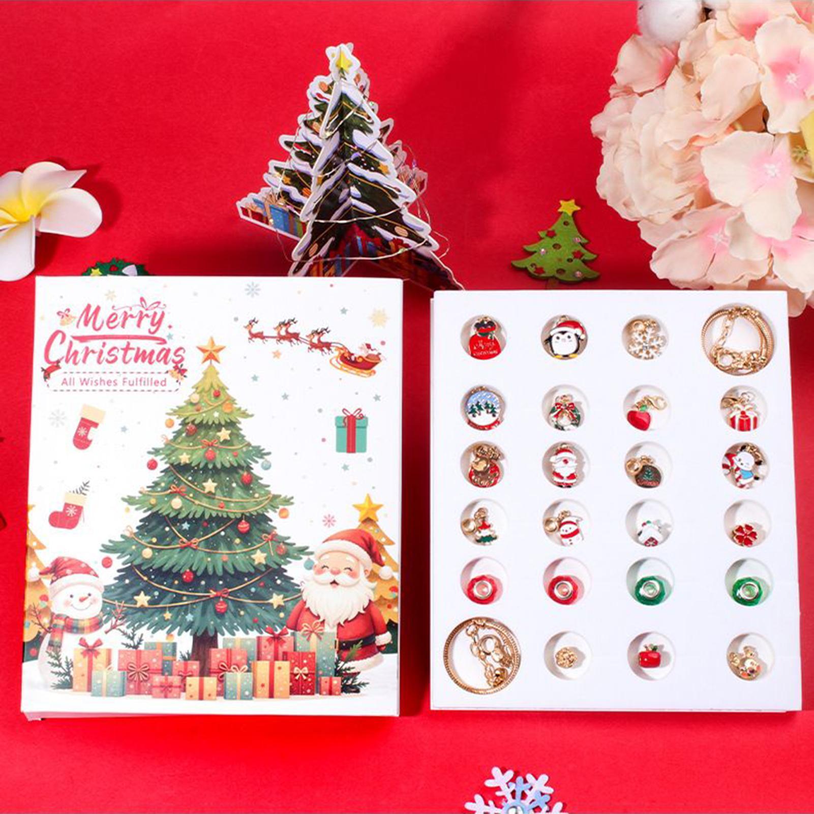 カレンダー アドベント チャーム クリスマス カウントダウン - Jewelry Making Kit For Kids のレビューと価格