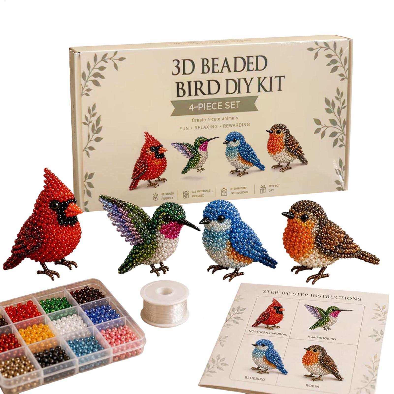 DIY 3D ビーズ動物キット 手作りビーズワークアートクラ - Jewelry Making Kit For Kids のレビューと価格