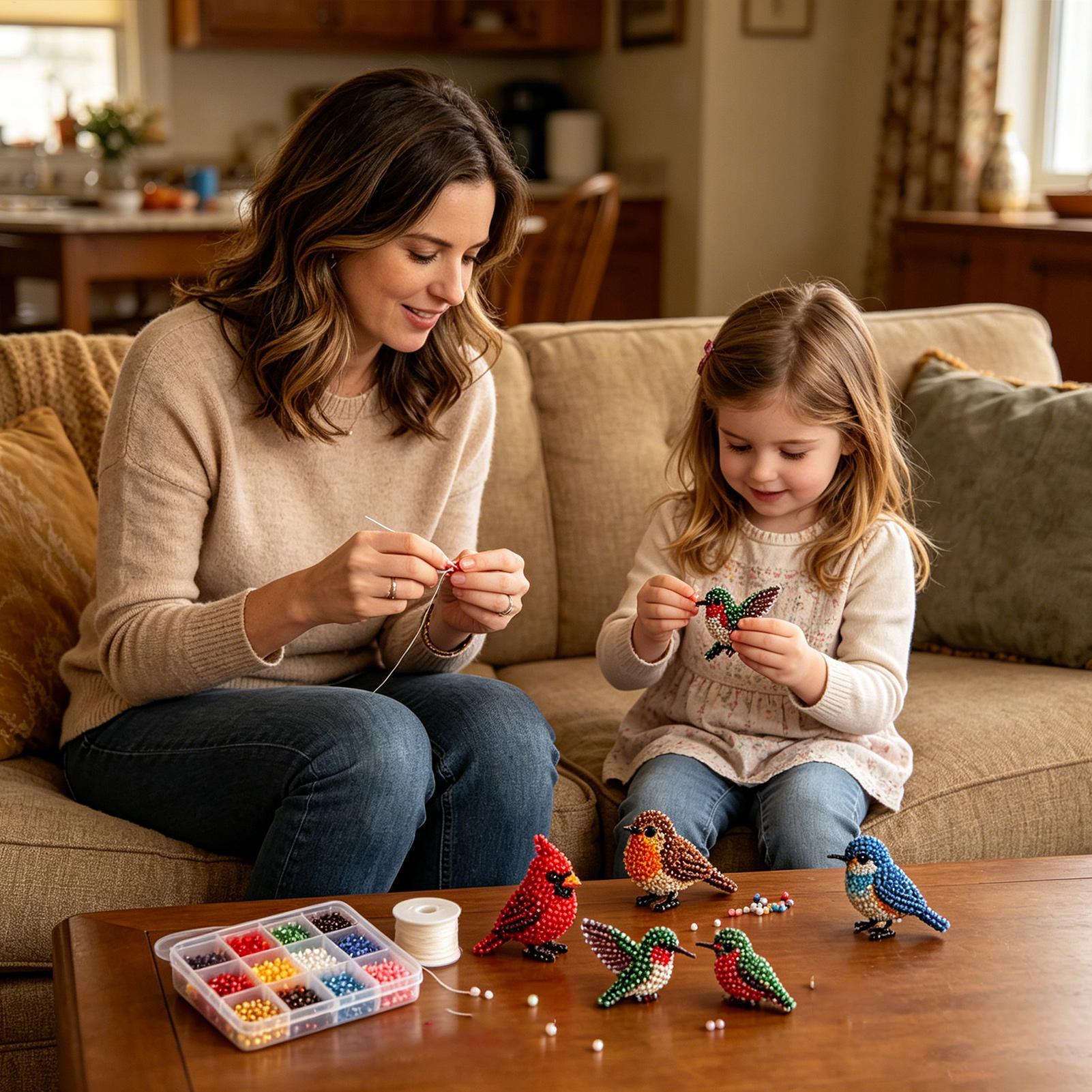 DIY 3D ビーズ動物キット 手作りビーズワークアートクラ - Jewelry Making Kit For Kids のレビューと価格