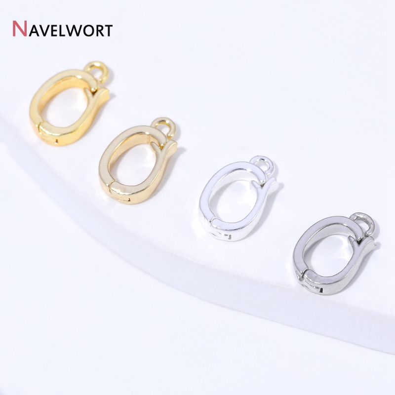 14K/18K金メッキ真鍮製ヒンジ付きネックレスエンハンサー - Jewelry Making Supplies のレビューと価格