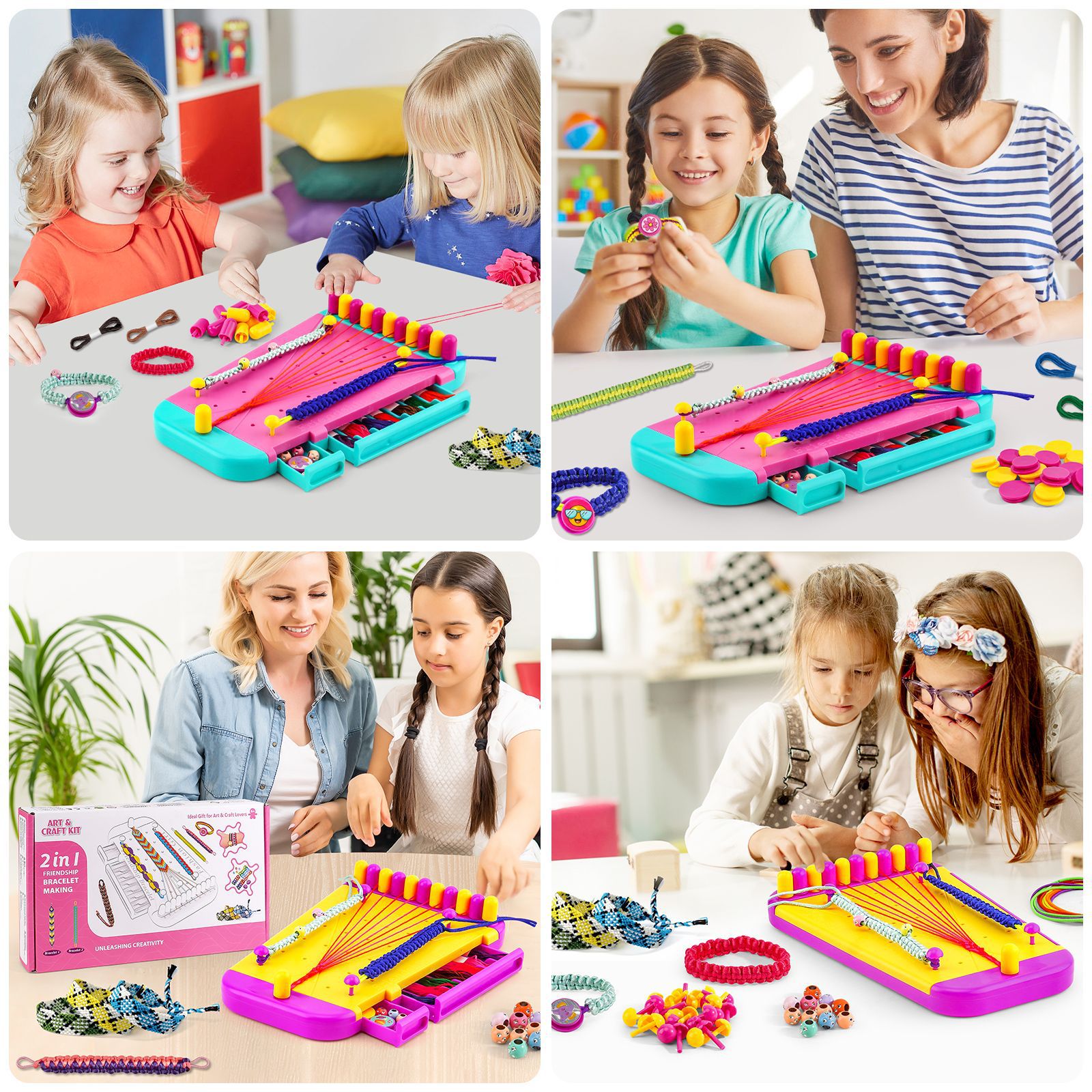 ブレスレット作成キットおもちゃ女の子のための友情芸術工芸ブレ - Jewelry Making Kit For Kids のレビューと価格