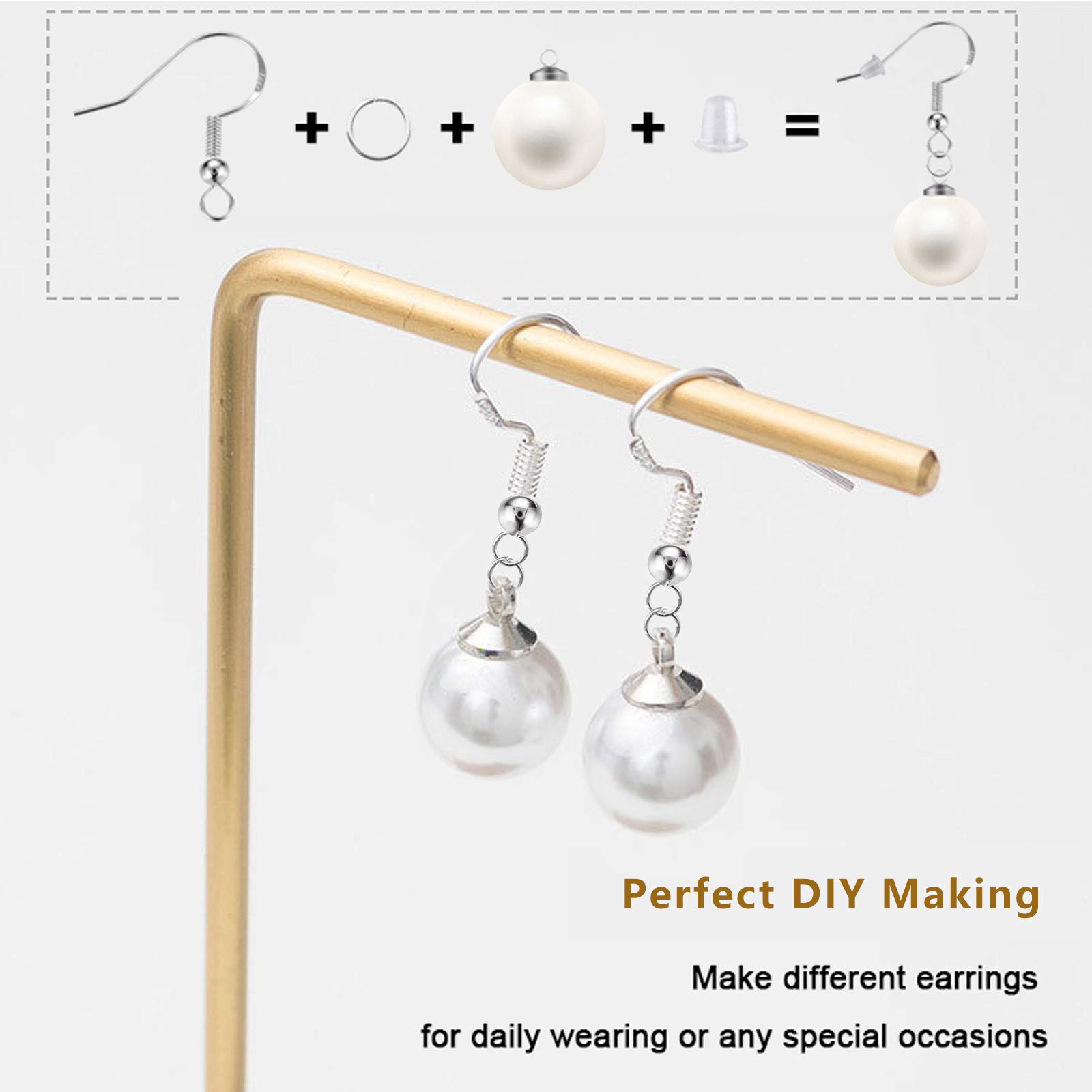 400個入り低アレルギー性イヤリング作成キット、925シルバ - Jewelry Making With Copper Wire のレビューと価格