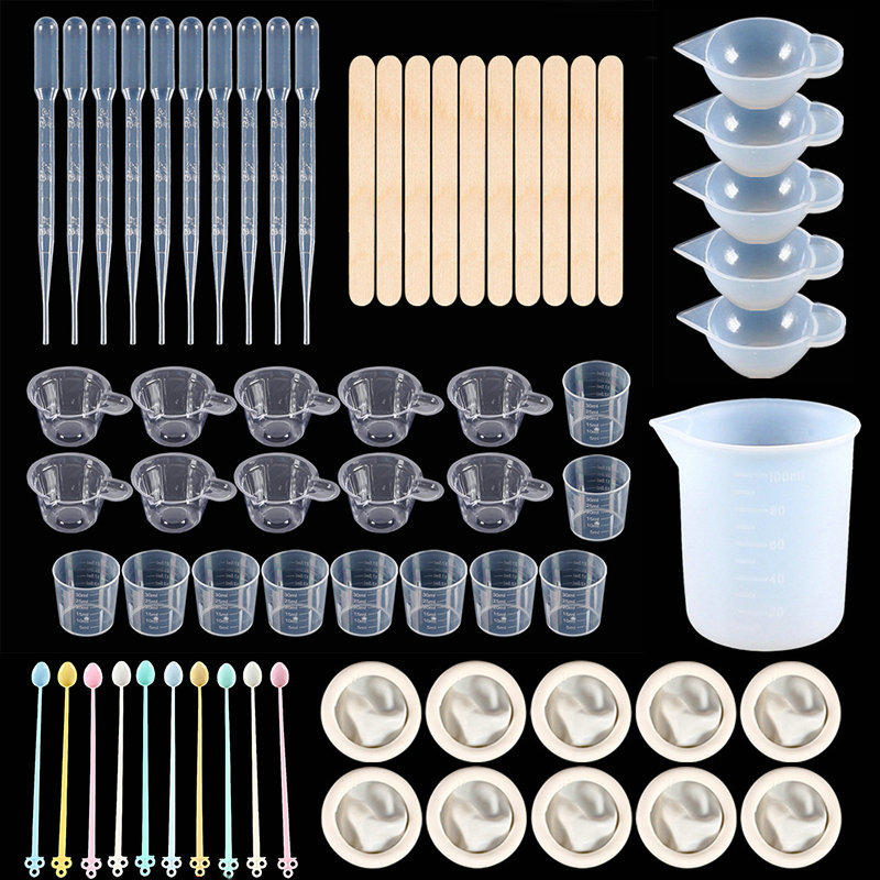 エポキシ樹脂ツールキット シリコンモールドツール付属 ミキシ - Jewelry Making Tools List のレビューと価格