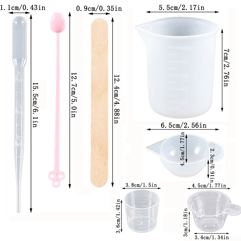 エポキシ樹脂ツールキット シリコンモールドツール付属 ミキシ - Jewelry Making Tools List のレビューと価格