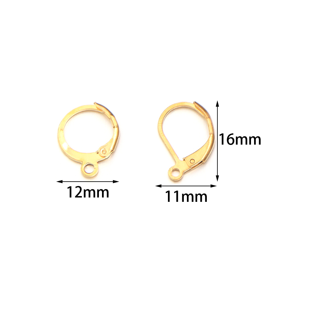 20 ピース/ロットステンレス鋼耳フックラウンドイヤリングフ - Jewelry Making Supplies のレビューと価格