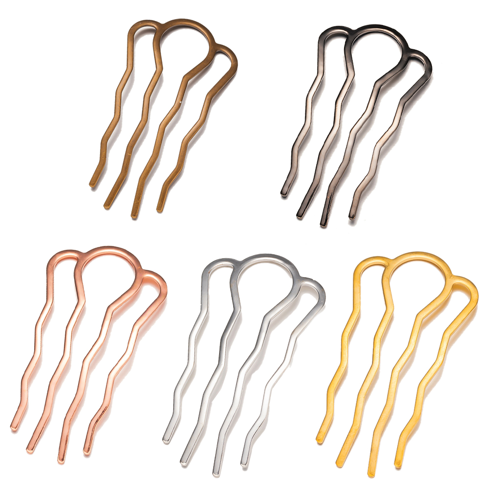 女性用U字型ヘアフォーククリップ,4歯スティック,作業用アク - Jewelry Making Tools List のレビューと価格