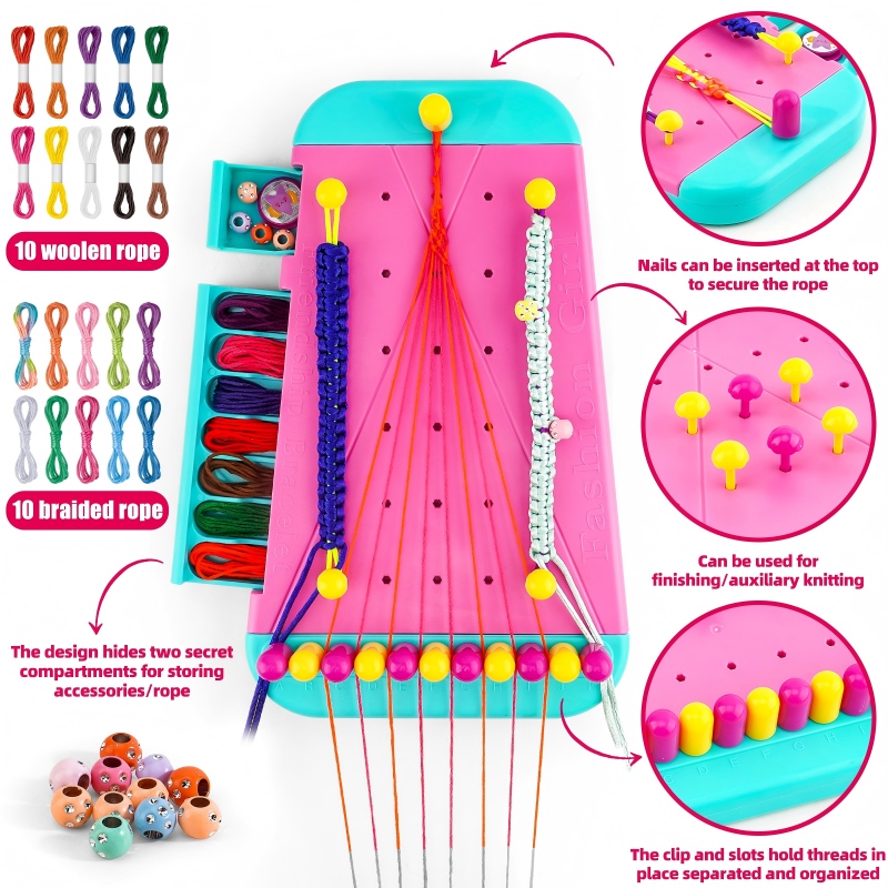 友情ブレスレットジュエリー製作キット、女の子に適しています、 - Jewelry Making Kit For Kids のレビューと価格