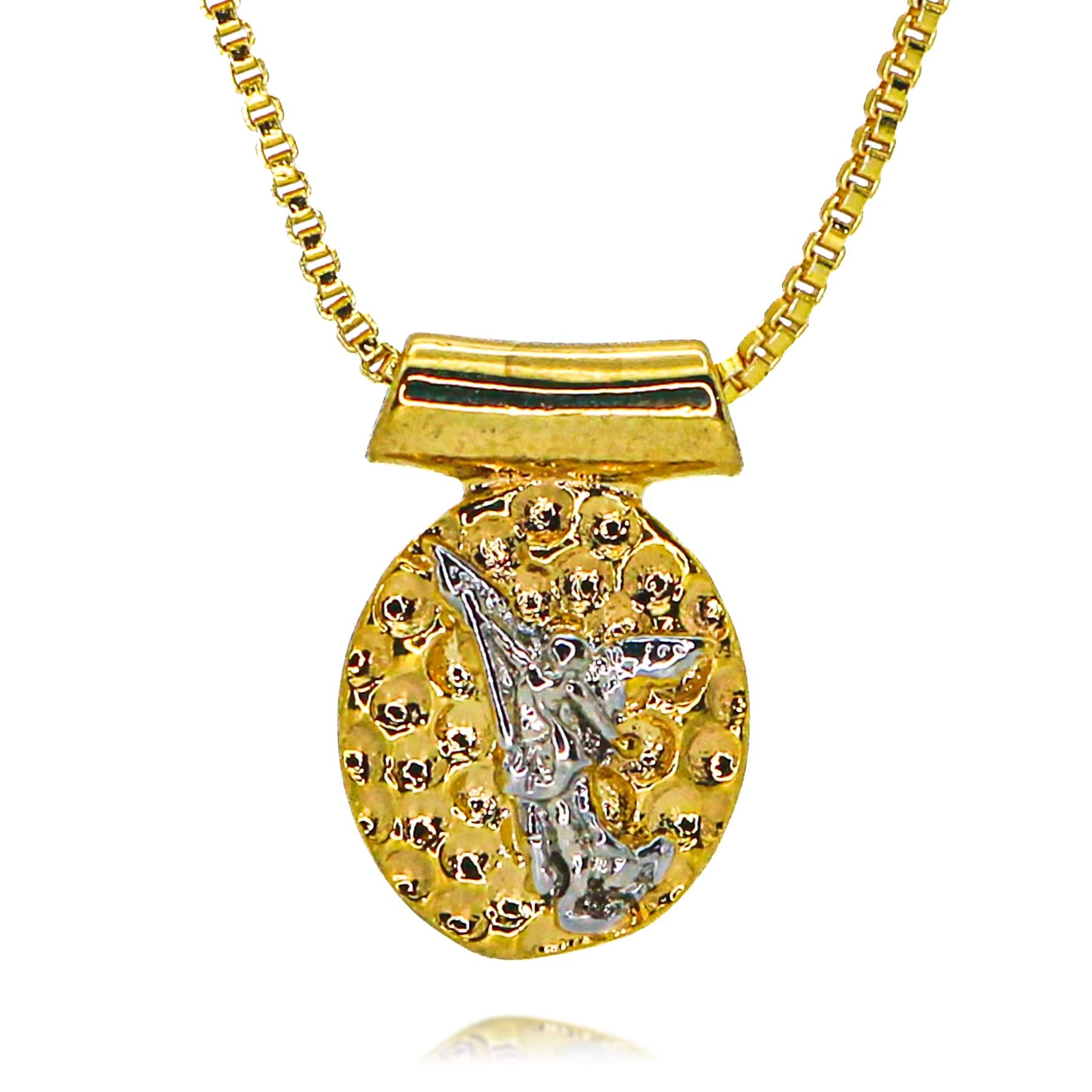 大天使の聖人マイケルの金メッキチャーム,日曜大工のジュエリー - Jewelry Making Michaels のレビューと価格
