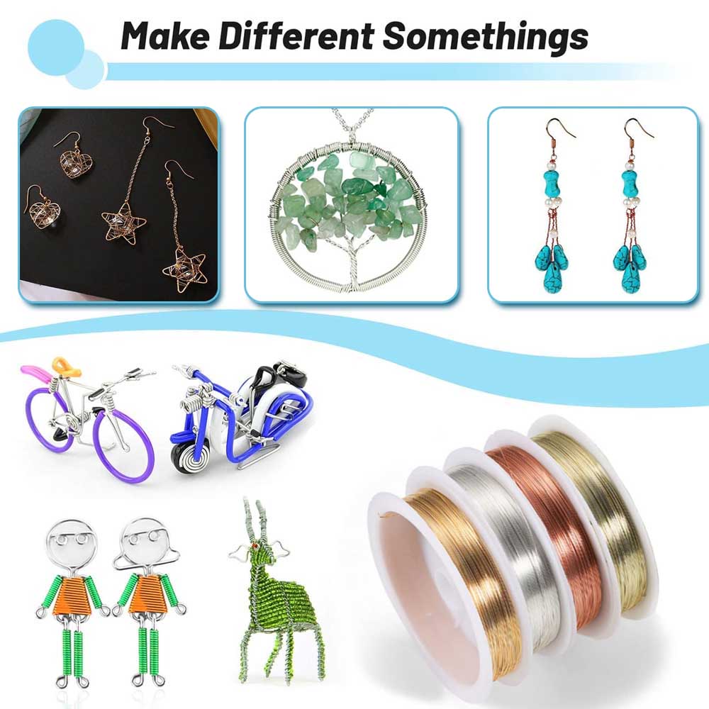 1pc 0.2-1mm 銅ジュエリーワイヤー、変色しにくい柔 - Jewelry Making With Copper Wire のレビューと価格