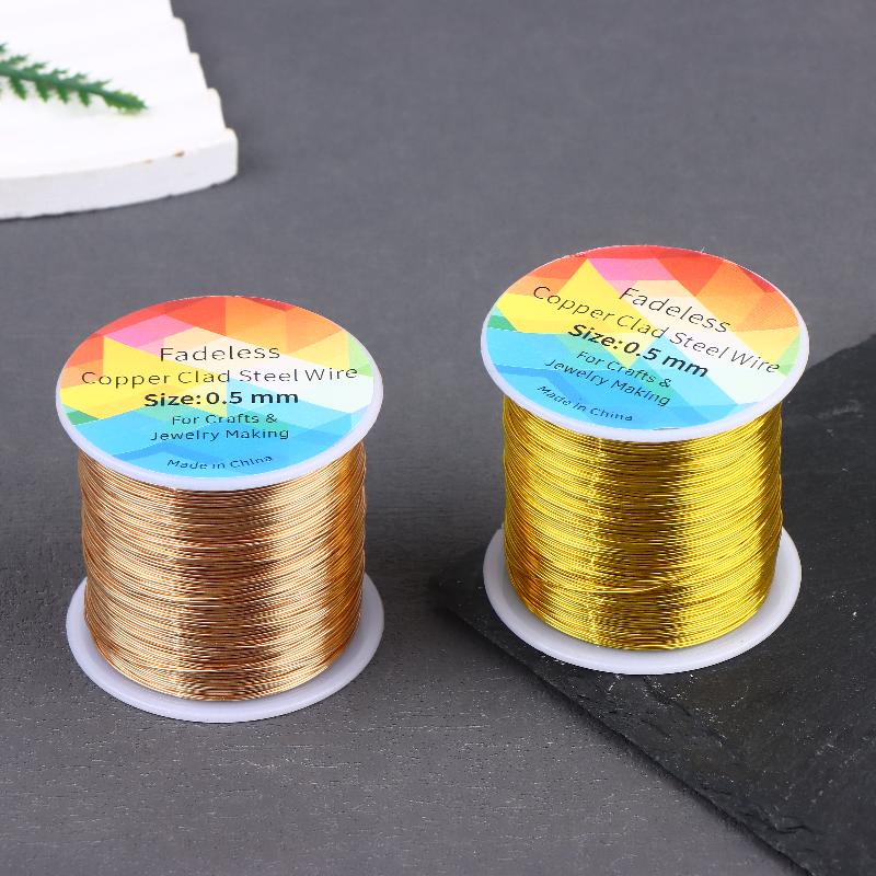 100 メートル/328 フィート色褪せない銅クラッド鋼線曲 - Jewelry Making With Copper Wire のレビューと価格