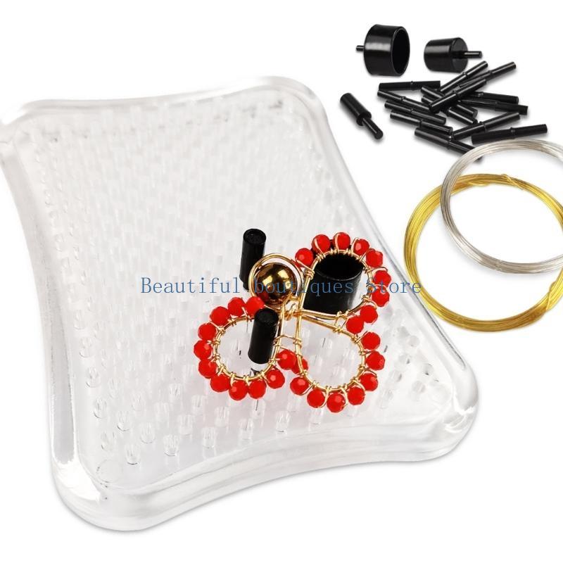 U4LF ブレスレット、イヤリング、ジュエリーデザイン作成用 - Wire Jewelry Making Jig のレビューと価格