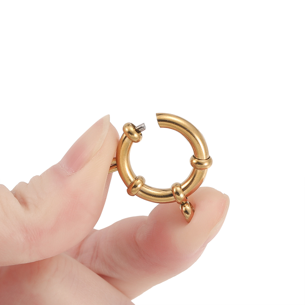 2 個のステンレス鋼ラウンドスプリングクラスプフックブレスレ - Jewelry Making Hardware のレビューと価格