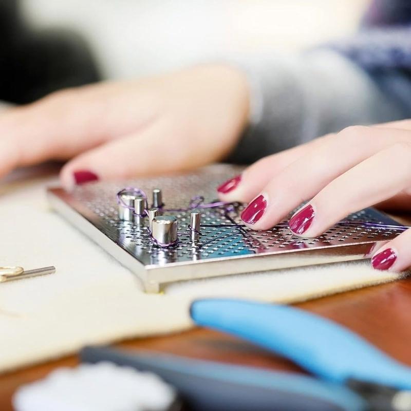 R3MCワイヤー曲げボードアルミニウムワイヤジグワイヤールー - Wire Jewelry Making Jig のレビューと価格
