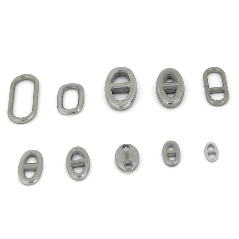 10 個のステンレス鋼の二重穴楕円形コネクタチャームジュエリ - Jewelry Making Hardware のレビューと価格