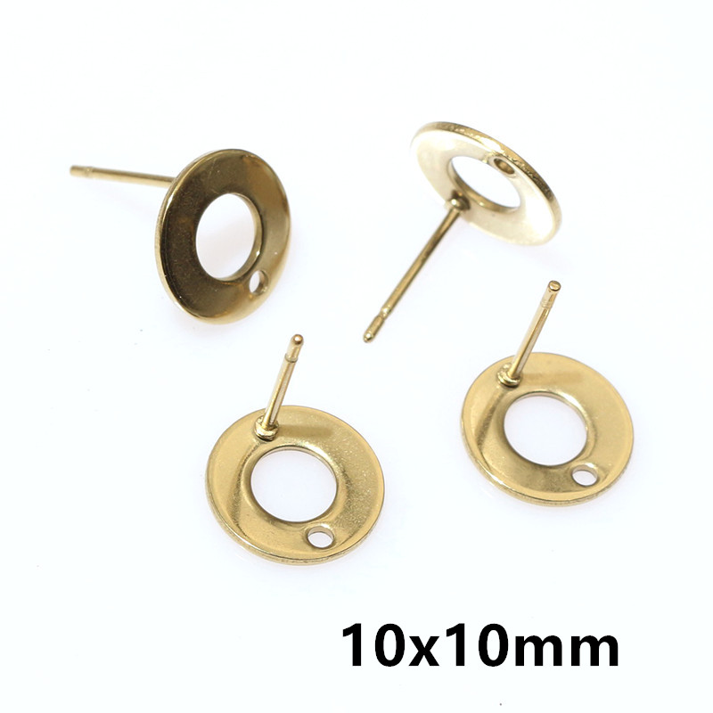 20個ステンレス鋼クラフトイヤリングスタッド幾何学的多角形イ - Jewelry Making Supplies のレビューと価格