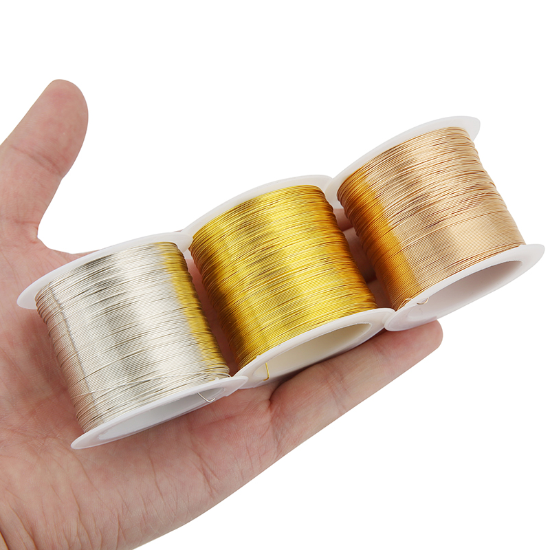 100メートル銅ステンレス鋼ブレスレットコードビーズワイヤー - Jewelry Making With Copper Wire のレビューと価格